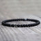 Black Obsidian Cross Bracelet